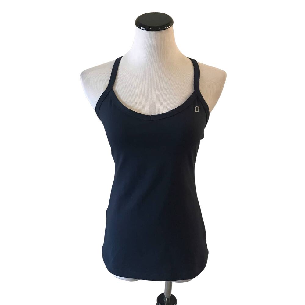 Uniquely Lorna Jane Navy Blue Racerback Tank Top - Picture 2 of 9